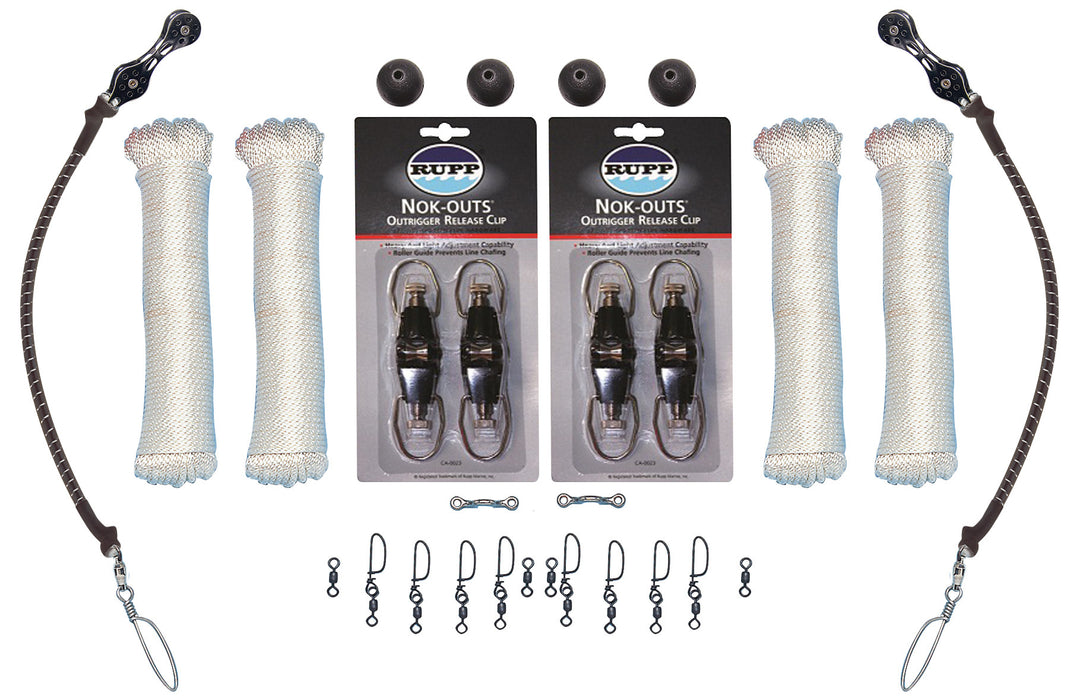 Double Rigging Kit with White Braided Nylon
